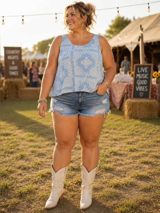 Wrangler Tops - 🌾🤠 Wrangler Retro Plus Size Paisley Tank Top XXL Western Boho Festival Cottage